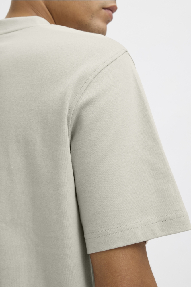 JPRBLACHAD BRANDING SS CREW NECK TE 12259357 SILVER LINING